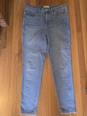 Madewell Light Blue Wash Skinny High-Rise 13" Jeans 32" Waist 29" Inseam